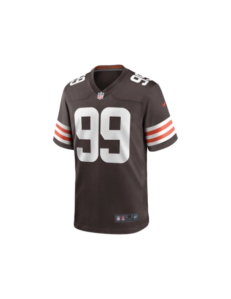 Mens Cleveland Browns ZaDarius Smith Brown Team Game Jersey