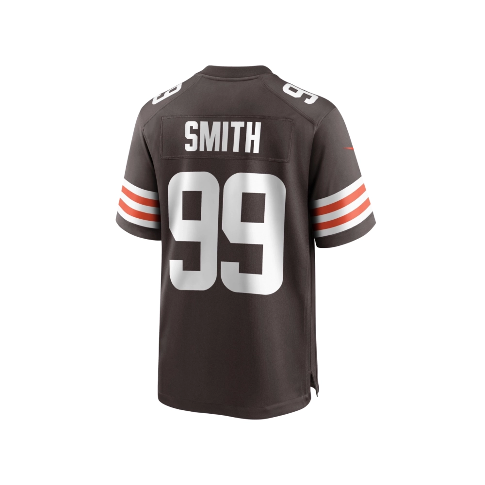 Mens Cleveland Browns ZaDarius Smith Brown Team Game Jersey