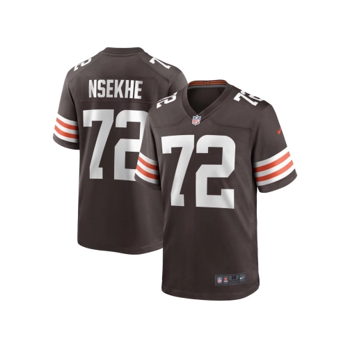 Mens Cleveland Browns Ty Nsekhe Brown Game Jersey