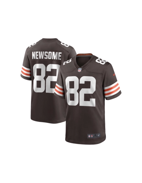 Mens Cleveland Browns Ozzie Newsome Brown Game Retired Player Jersey