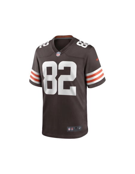 Mens Cleveland Browns Ozzie Newsome Brown Game Retired Player Jersey