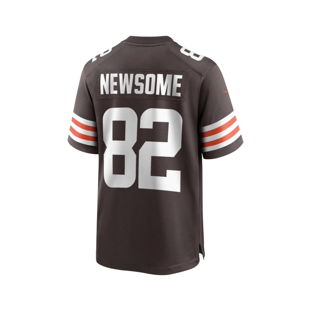 Mens Cleveland Browns Ozzie Newsome Brown Game Retired Player Jersey