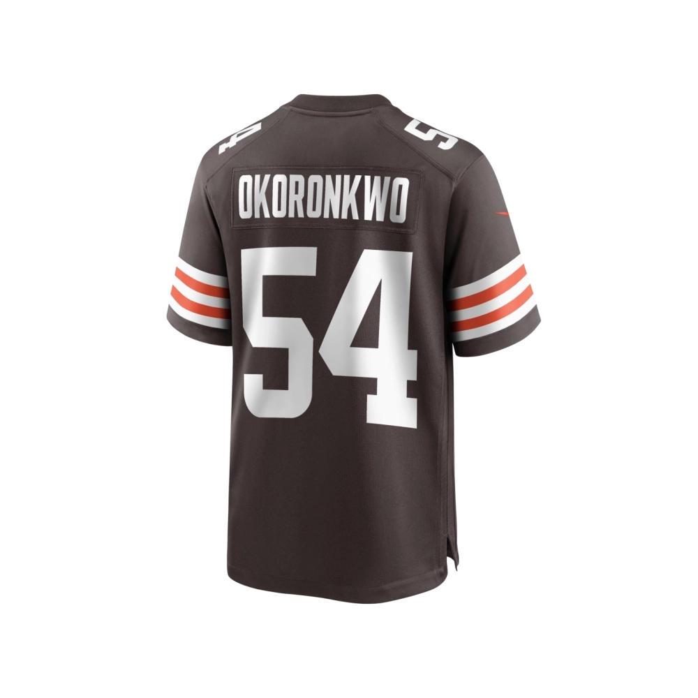 Mens Cleveland Browns Ogbonnia Okoronkwo Brown Game Player Jersey