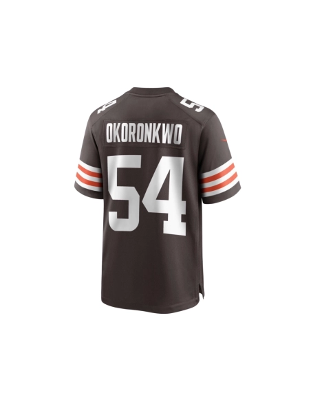 Mens Cleveland Browns Ogbonnia Okoronkwo Brown Game Player Jersey