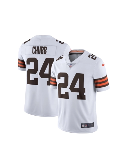 Mens Cleveland Browns Nick Chubb White Vapor Limited Jersey