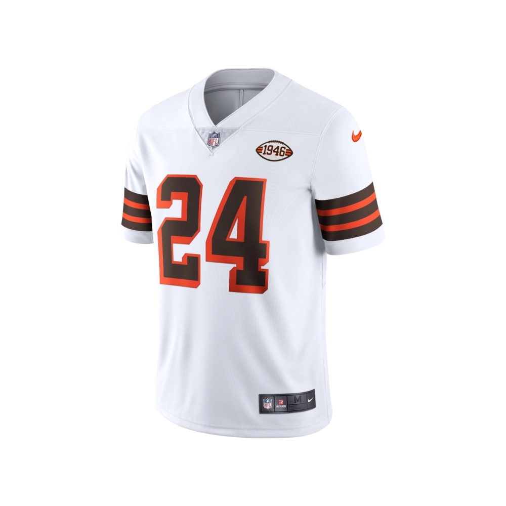Mens Cleveland Browns Nick Chubb White 1946 Collection Alternate Vapor Limited Jersey