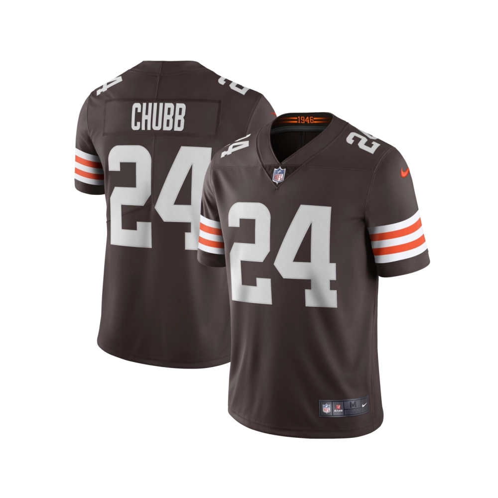 Mens Cleveland Browns Nick Chubb Brown Vapor Limited Jersey