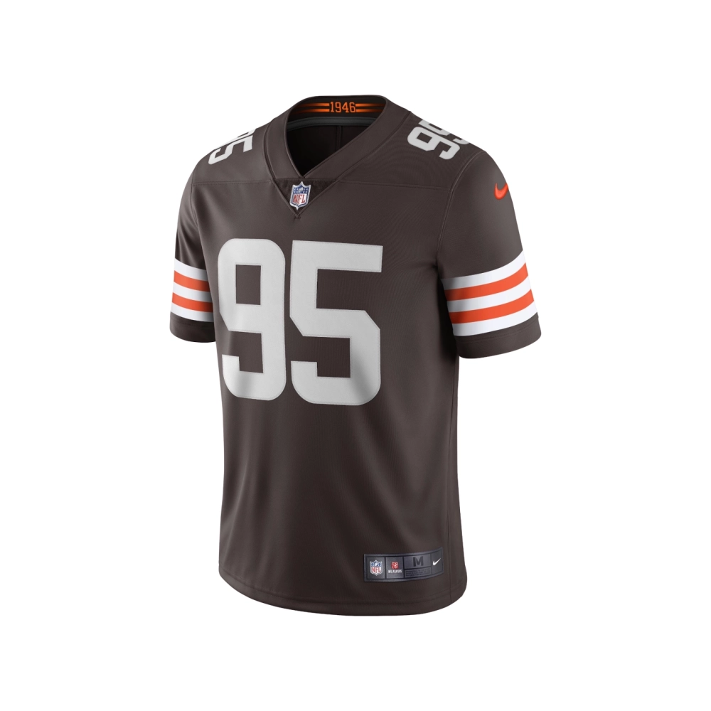Mens Cleveland Browns Myles Garrett Brown Vapor Limited Jersey