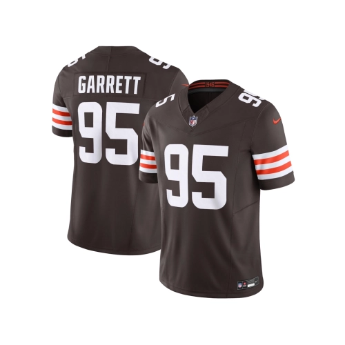 Mens Cleveland Browns Myles Garrett Brown Vapor F.U.S.E. Limited Jersey