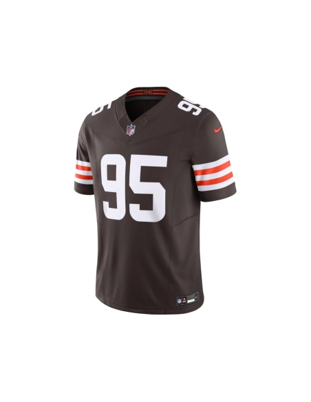 Mens Cleveland Browns Myles Garrett Brown Vapor F.U.S.E. Limited Jersey