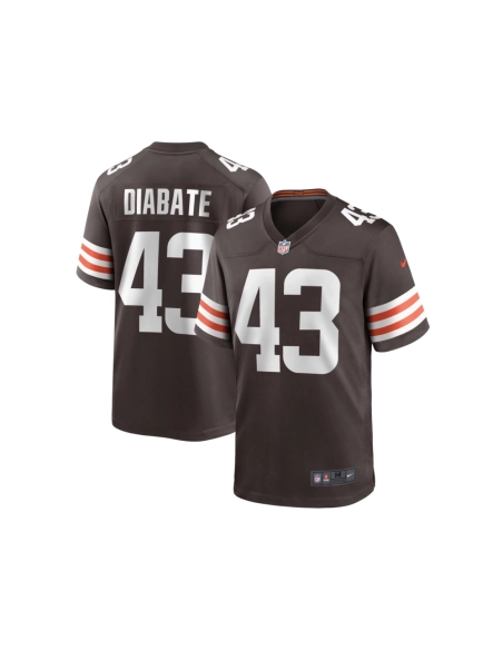 Mens Cleveland Browns Mohamoud Diabate Brown Team Game Jersey