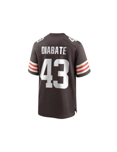 Mens Cleveland Browns Mohamoud Diabate Brown Team Game Jersey