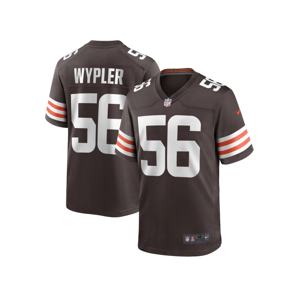 Mens Cleveland Browns Luke Wypler Brown Team Game Jersey