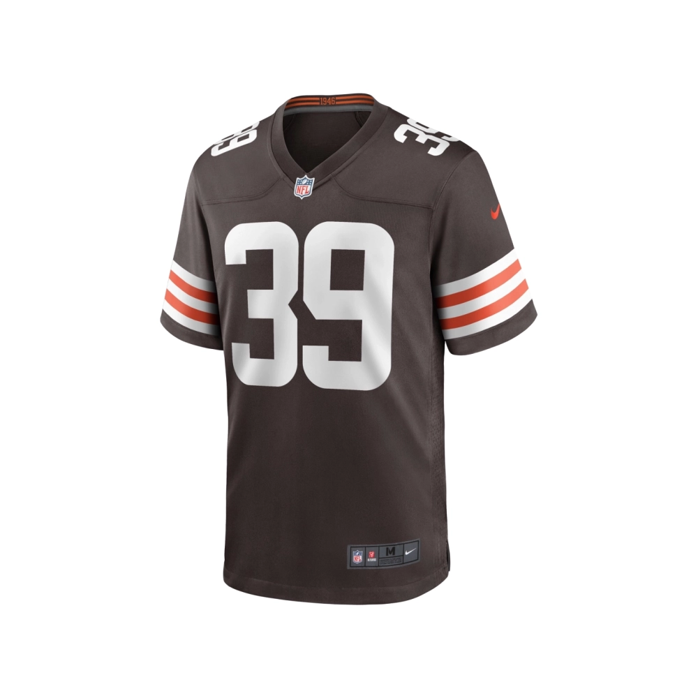Mens Cleveland Browns Lucas Havrisik Brown Team Game Jersey