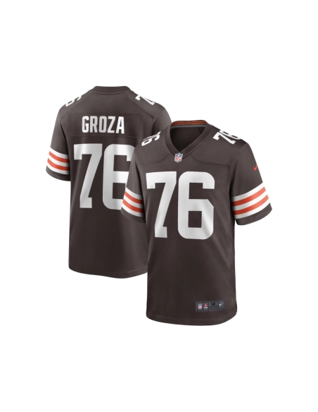 Mens Cleveland Browns Lou Groza Brown Game Retired Player Jersey