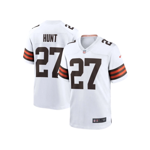 Mens Cleveland Browns Kareem Hunt White Game Player Jersey