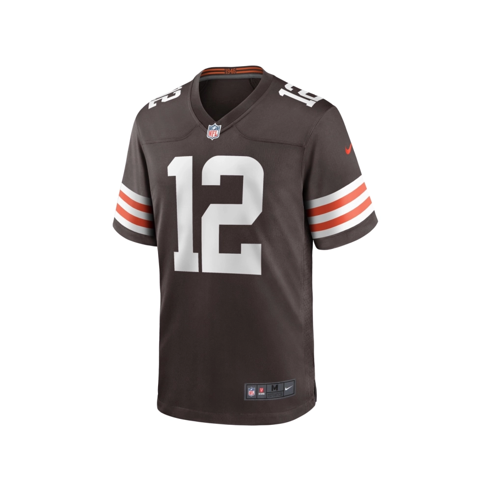 Mens Cleveland Browns Kahlef Hailassie Brown Team Game Jersey