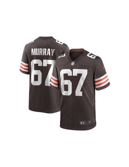 Mens Cleveland Browns Justin Murray Brown Team Game Jersey