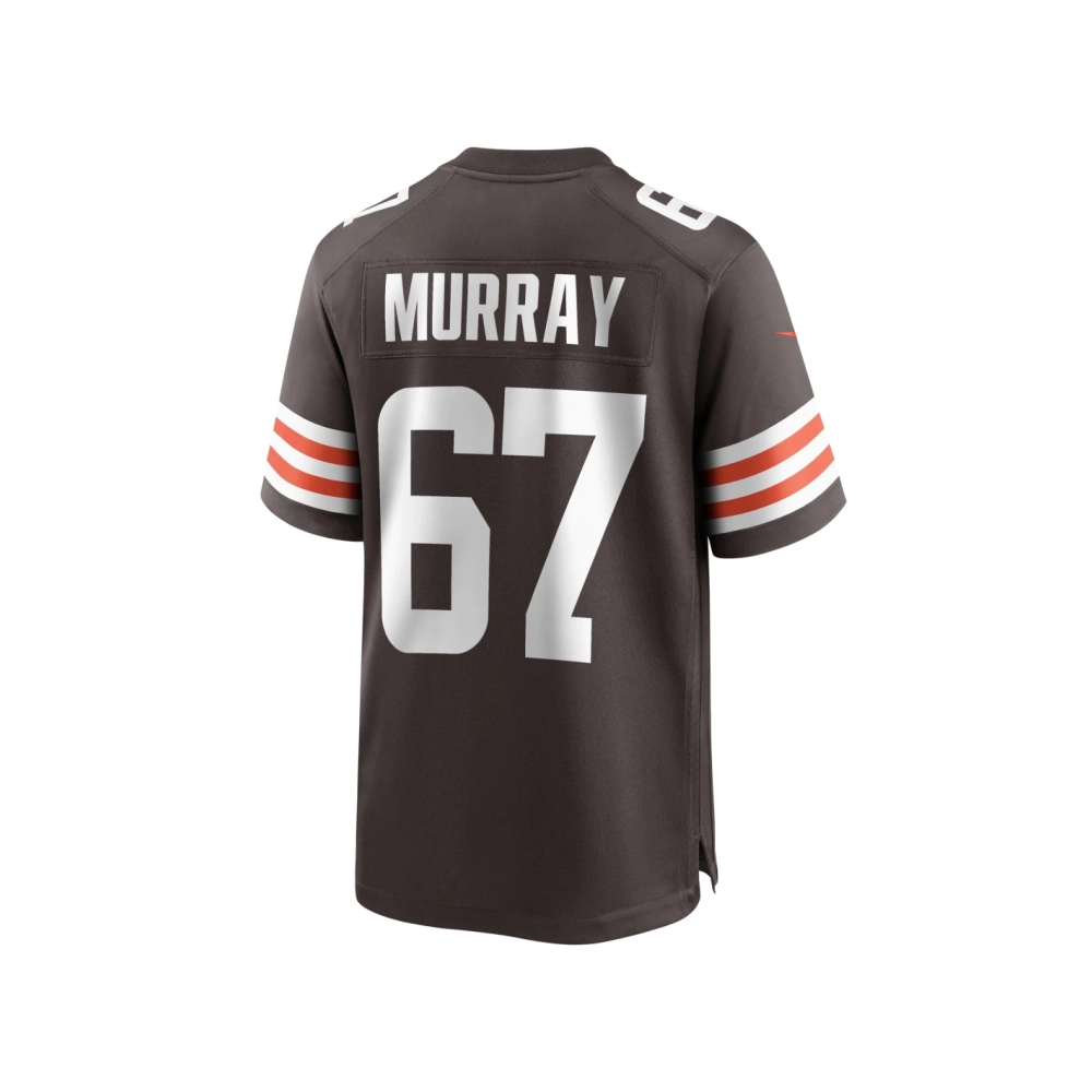 Mens Cleveland Browns Justin Murray Brown Team Game Jersey