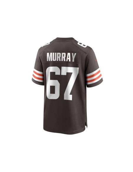 Mens Cleveland Browns Justin Murray Brown Team Game Jersey