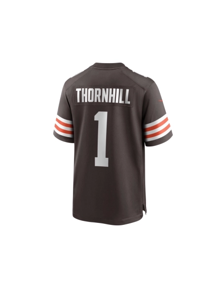 Mens Cleveland Browns Juan Thornhill Brown Game Player Jersey