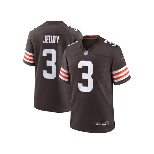Mens Cleveland Browns Jerry Jeudy Brown Game Jersey