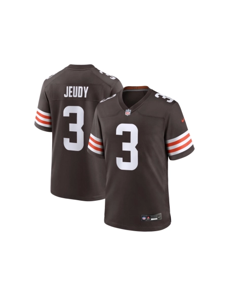 Mens Cleveland Browns Jerry Jeudy Brown Game Jersey