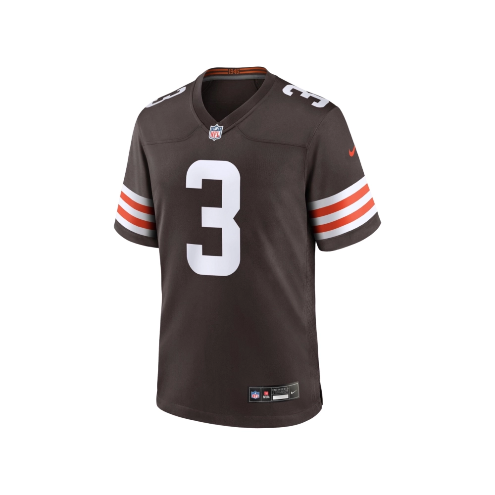 Mens Cleveland Browns Jerry Jeudy Brown Game Jersey