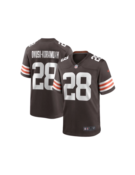 Mens Cleveland Browns Jeremiah Owusu-Koramoah Brown Game Player Jersey