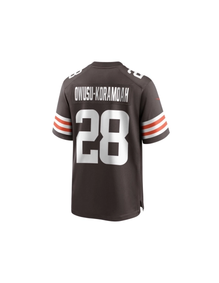 Mens Cleveland Browns Jeremiah Owusu-Koramoah Brown Game Player Jersey