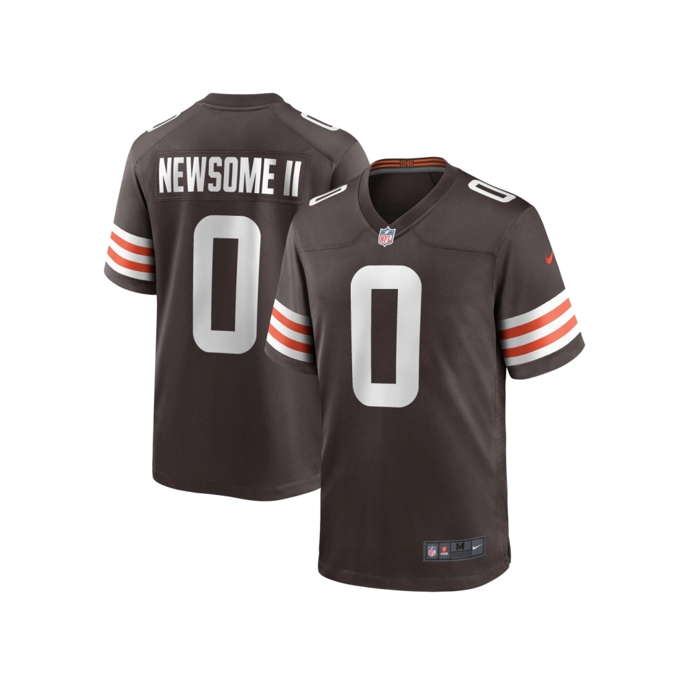 Mens Cleveland Browns Greg Newsome II Brown Team Game Jersey