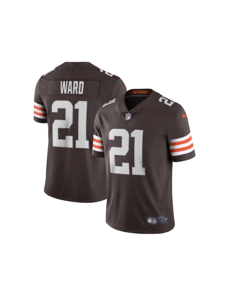 Mens Cleveland Browns Denzel Ward Brown Vapor Limited Jersey