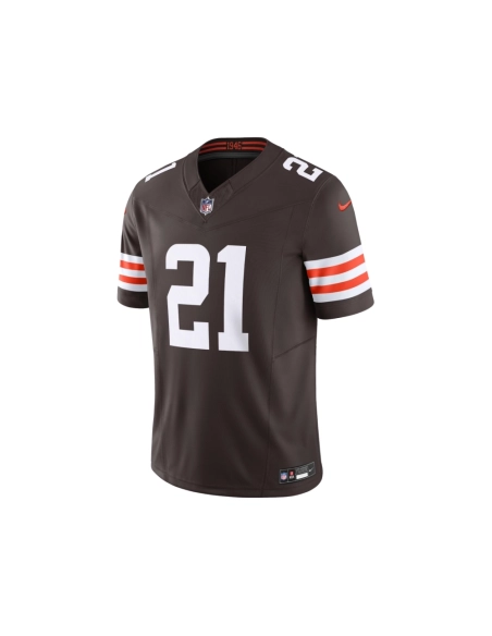 Mens Cleveland Browns Denzel Ward Brown Vapor F.U.S.E. Limited Jersey