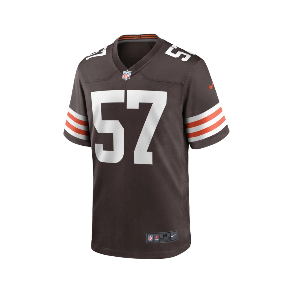 Mens Cleveland Browns Clay Matthews Brown Game Retired Player Jersey