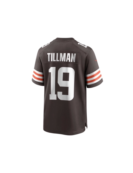 Mens Cleveland Browns Cedric Tillman Brown 2023 NFL Draft Pick Game Jersey