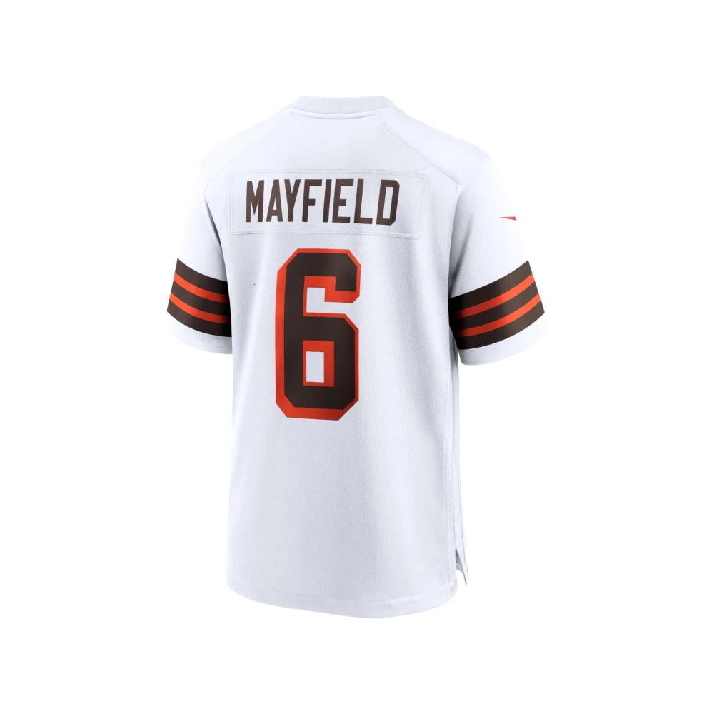 Mens Cleveland Browns Baker Mayfield White 1946 Collection Alternate Game Jersey