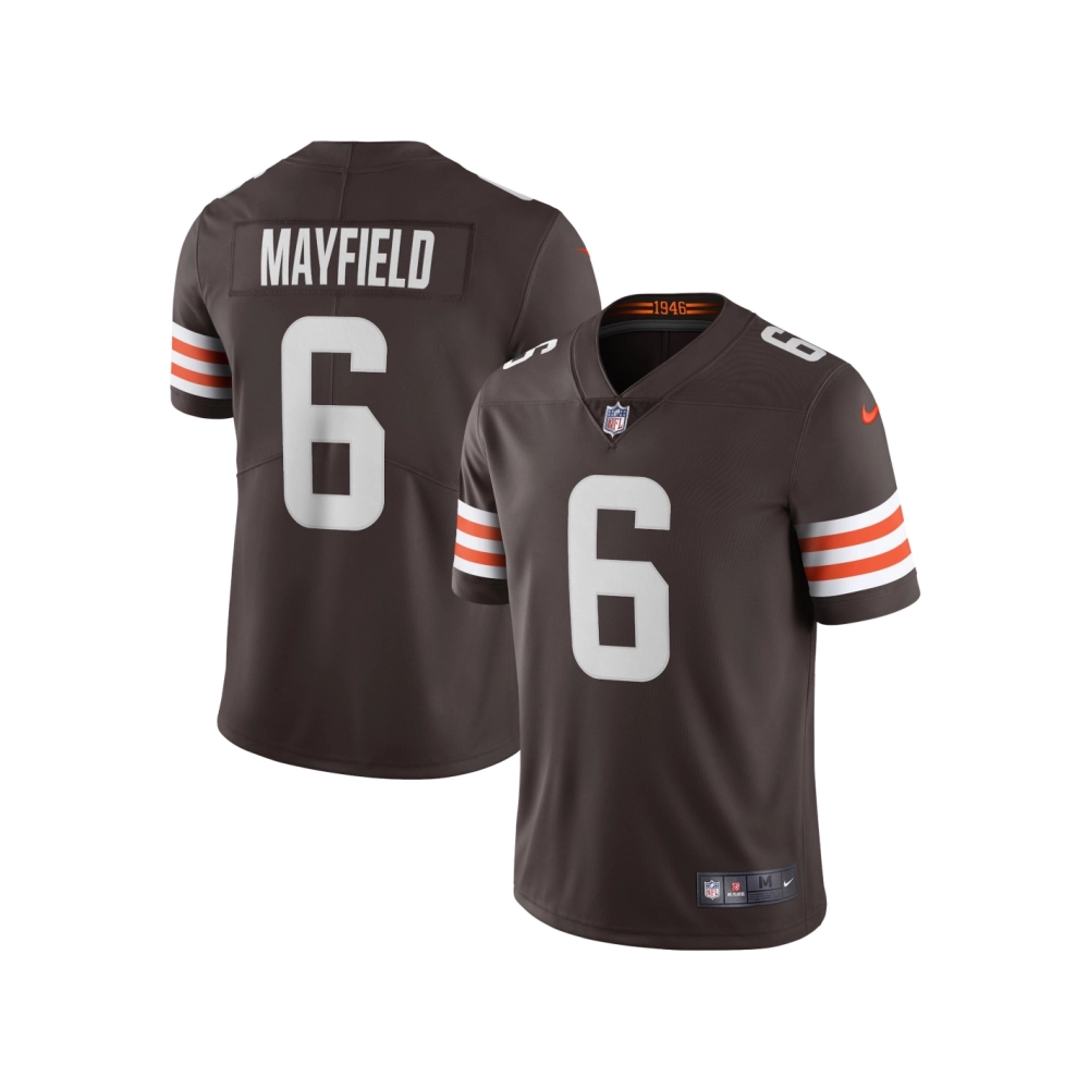 Mens Cleveland Browns Baker Mayfield Brown Vapor Limited Player Jersey