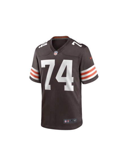 Mens Cleveland Browns Alex Leatherwood Brown Team Game Jersey