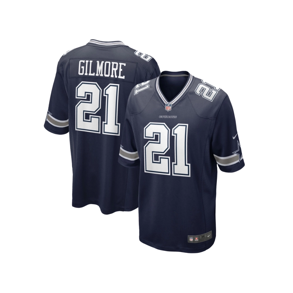 Mens Dallas Cowboys Stephon Gilmore Navy Game Jersey