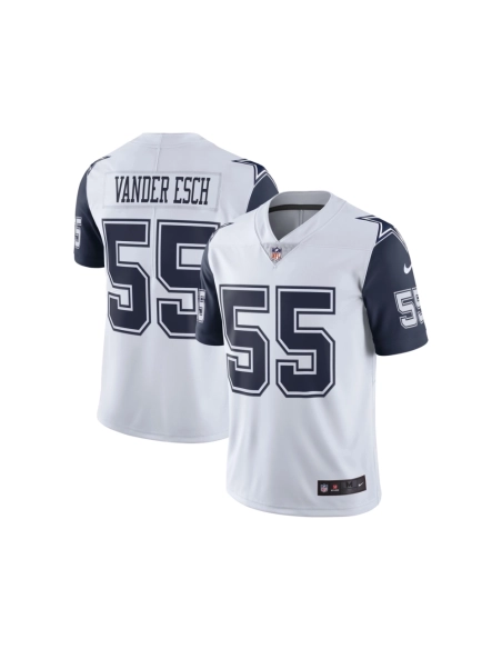 Mens Dallas Cowboys Leighton Vander Esch White Color Rush Vapor Limited Jersey