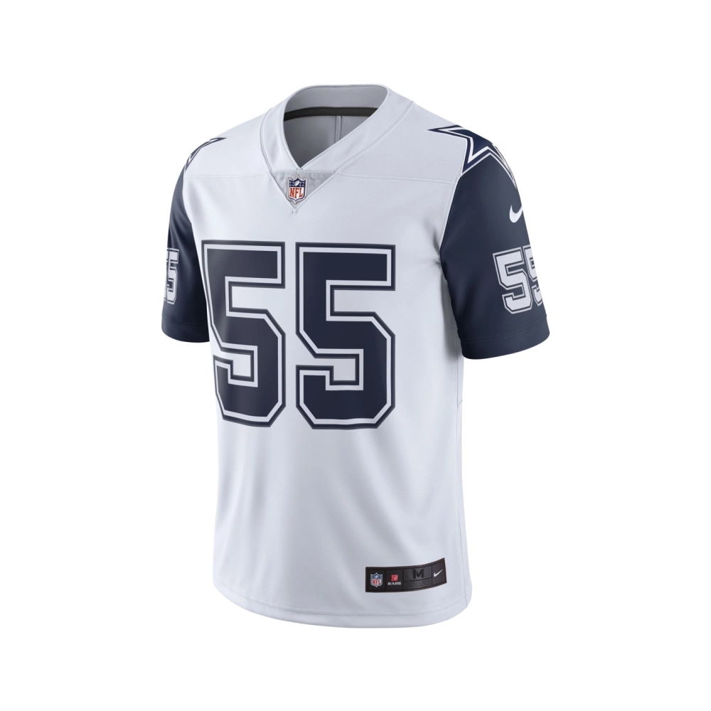 Mens Dallas Cowboys Leighton Vander Esch White Color Rush Vapor Limited Jersey