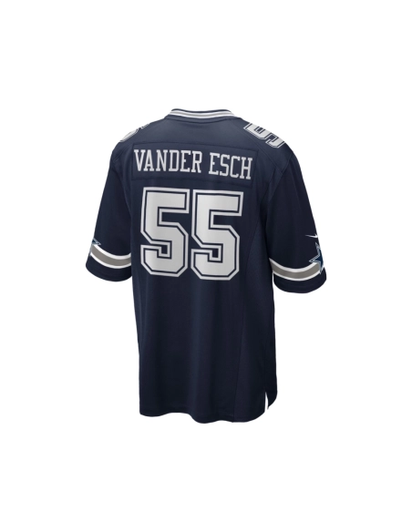Mens Dallas Cowboys Leighton Vander Esch Navy Team Game Jersey