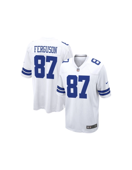 Mens Dallas Cowboys Jake Ferguson White Game Jersey