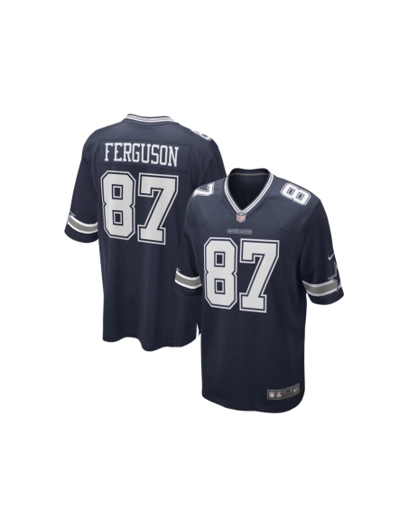 Mens Dallas Cowboys Jake Ferguson Navy Game Jersey