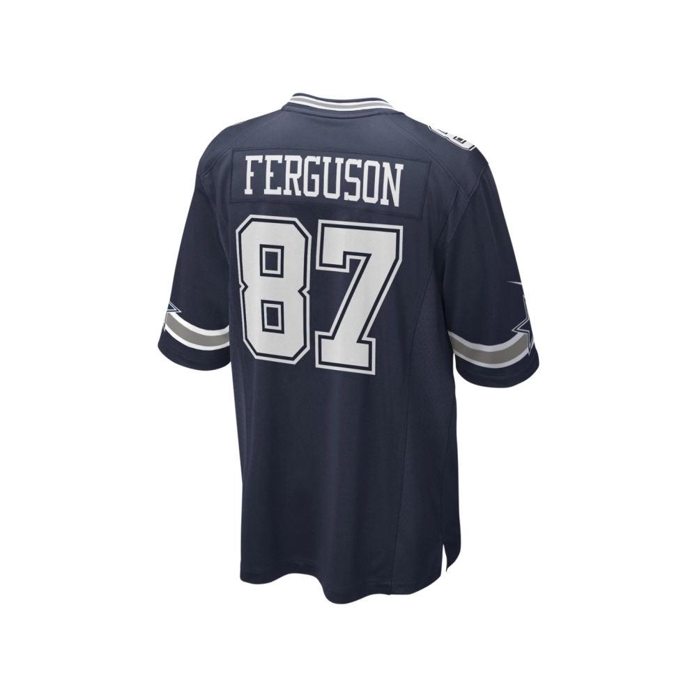 Mens Dallas Cowboys Jake Ferguson Navy Game Jersey