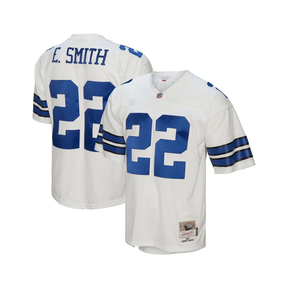 Mens Dallas Cowboys Emmitt Smith White Legacy Replica Jersey