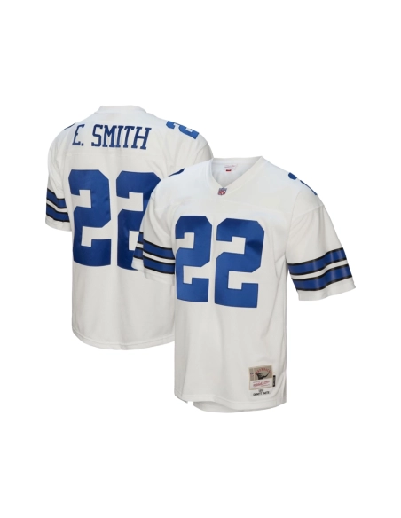 Mens Dallas Cowboys Emmitt Smith White Legacy Replica Jersey