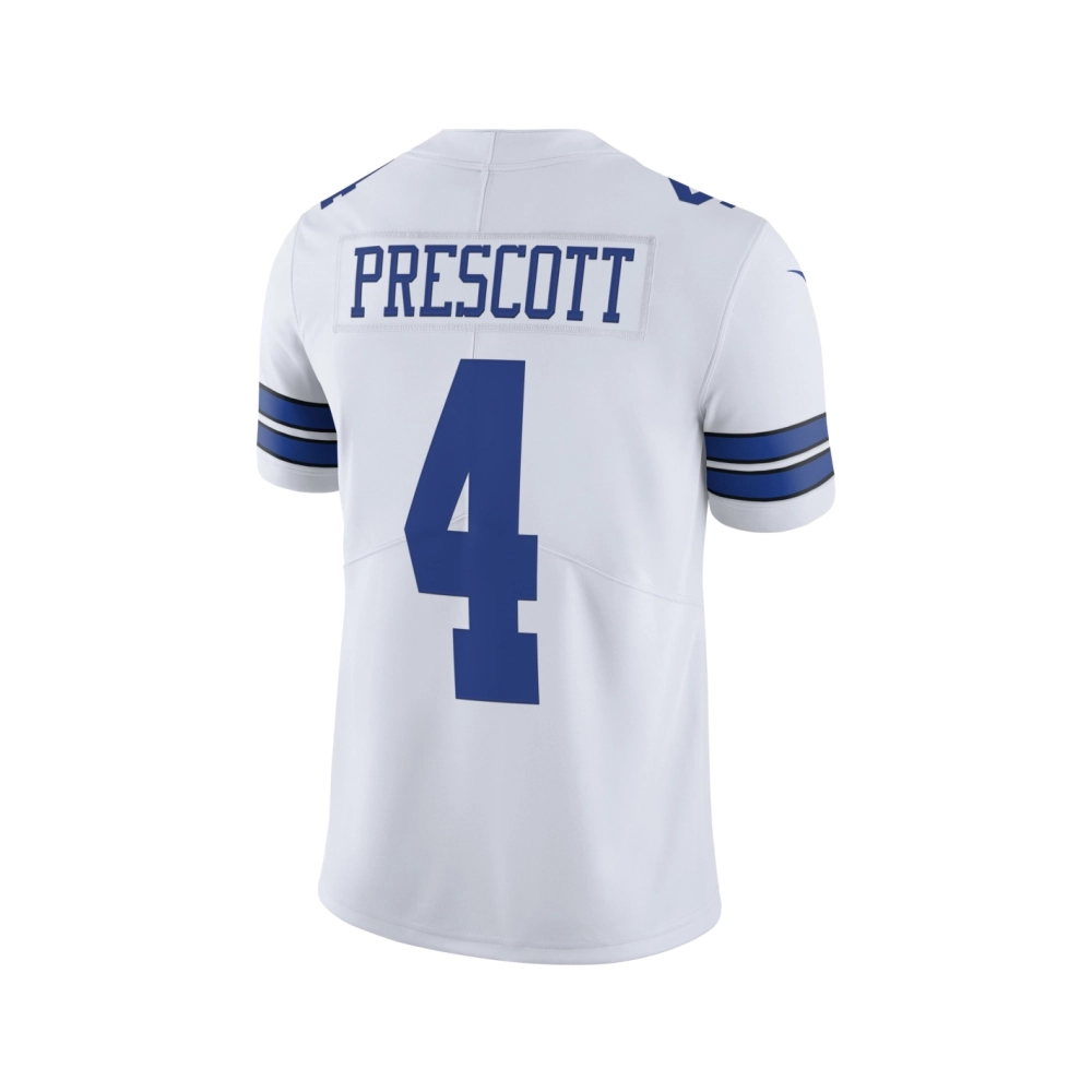 Mens Dallas Cowboys Dak Prescott White Vapor Limited Player Jersey