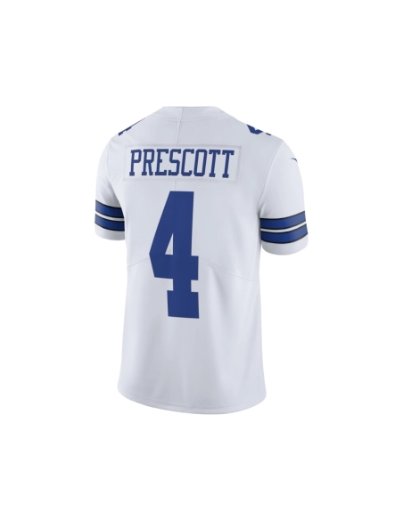 Mens Dallas Cowboys Dak Prescott White Vapor Limited Player Jersey