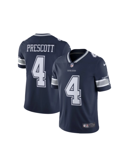 Mens Dallas Cowboys Dak Prescott Navy Vapor Limited Player Jersey